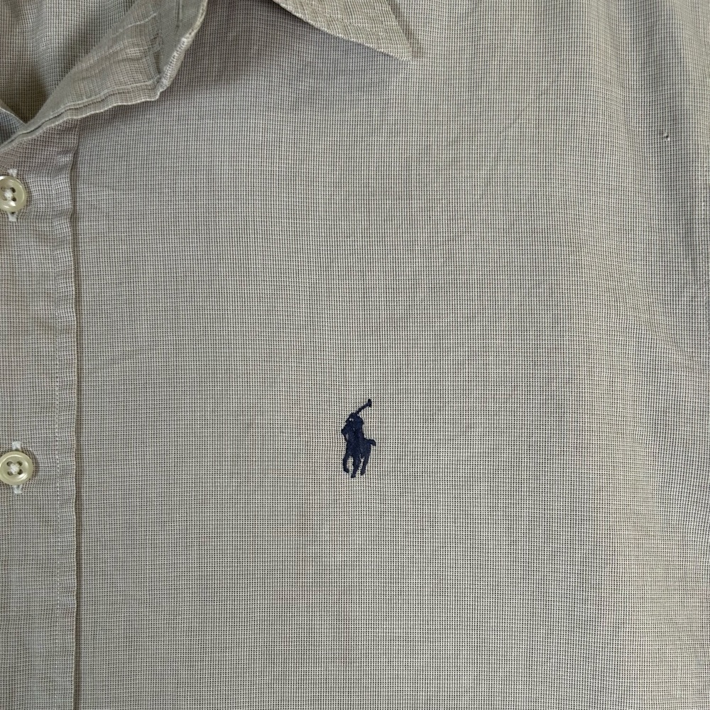Vintage polo Ralph Lauren Lowell sport cross hatch button down shirt - Picture 2 of 11